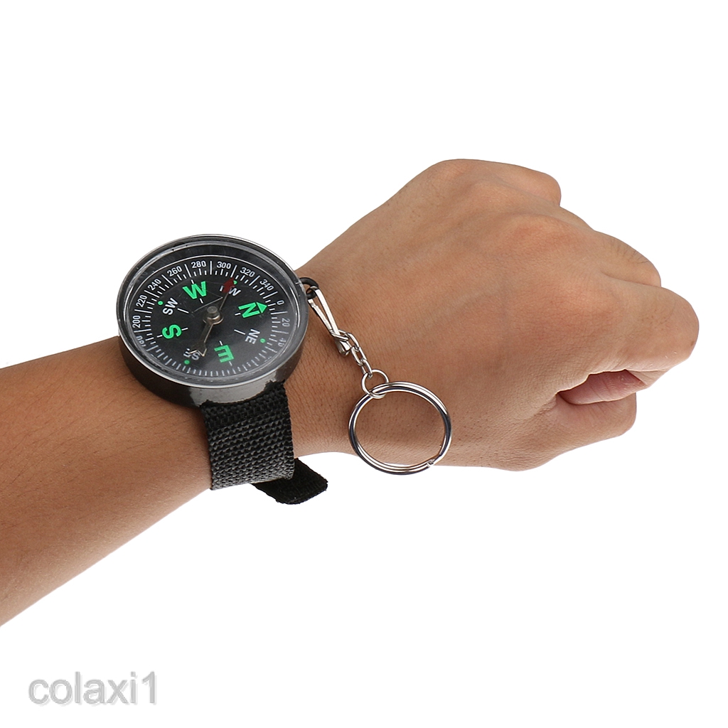 Đồng hồ đeo tay cắm trại kiêm la bàn và móc khóa