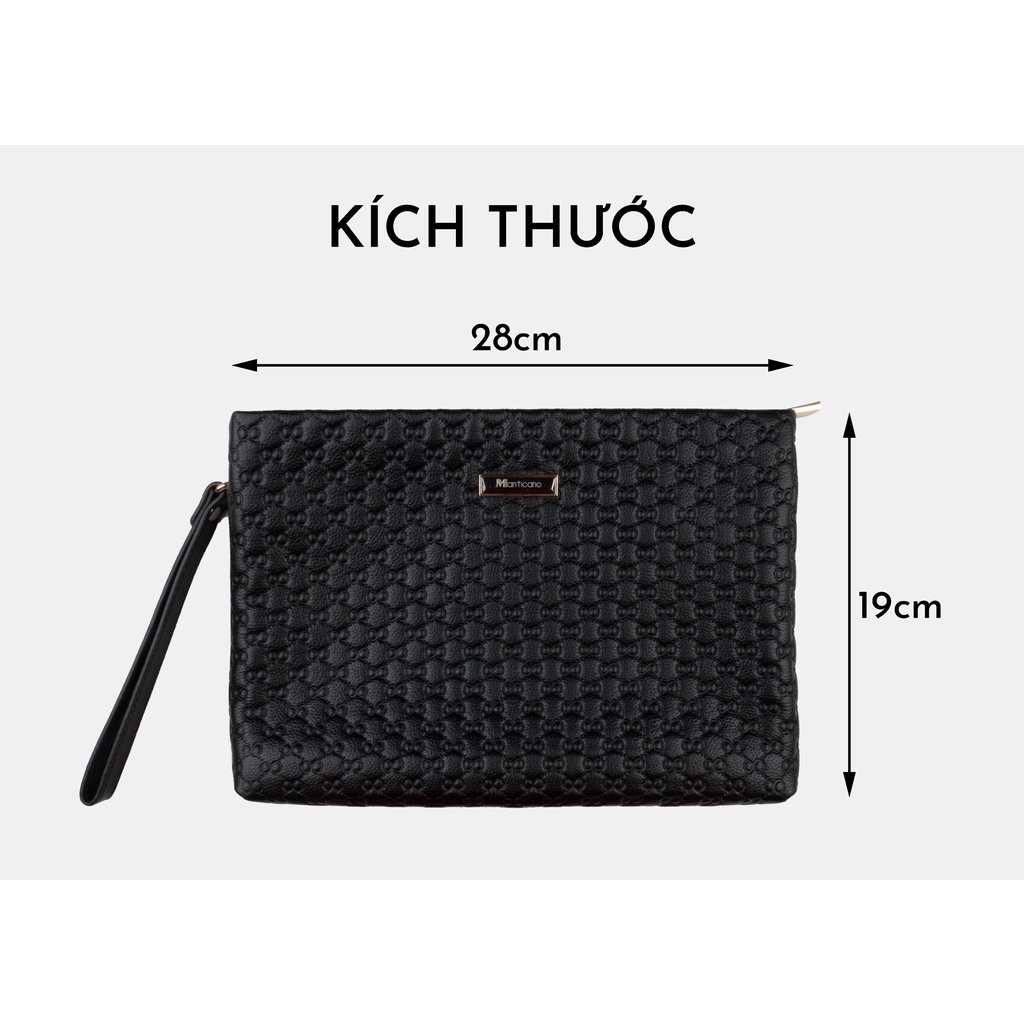 Ví cầm tay Clutch nam Manticano da thật nguyên tấm cao cấp kiểu dáng sang trọng