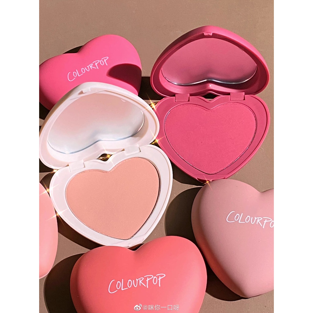 Phấn má ColourPop bản trái tim sống động tươi tắn dễ hòa trộn hoàn hảo bột mịn mượt cực kì quyến rũ đủ các màu