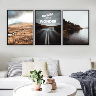 Tranh Canvas phong cảnh trang trí nhà cửa - Tặng kèm móc treo tranh kh cần khoan tường