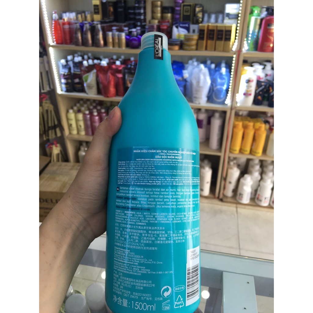 COMBO GỘI HẤP SIÊU MỀM MƯỢT LOREAL HAIR SPA 1500ML