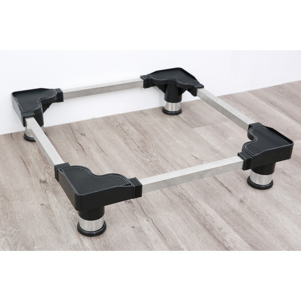 Kệ Chân Máy Giặt Tủ Lạnh Khung Inox Có Đế Chống Rung Điều Chỉnh Được Kích Thước