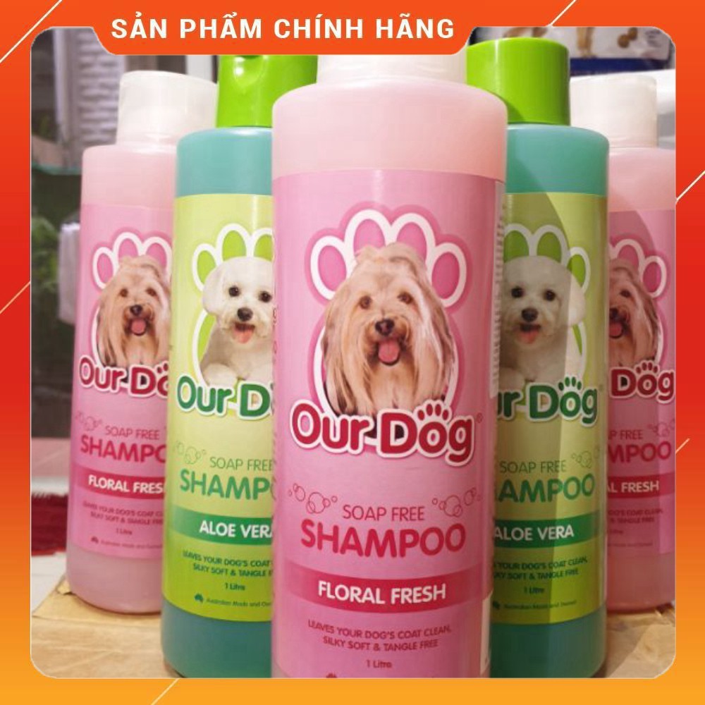 Dầu tắm Hương hoa tươi Our Dog nhập khẩu Úc cho cún và mèo thể tích 1 Lít