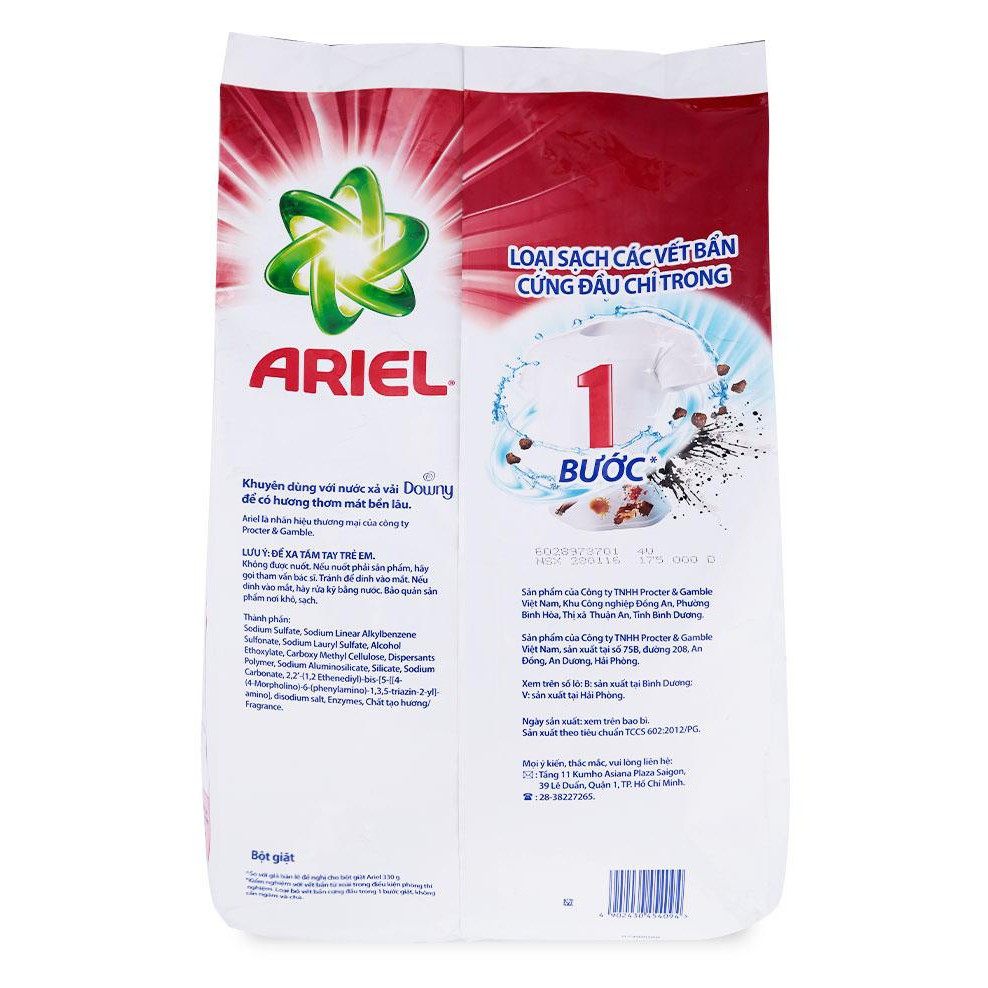 [ Yams Mart ] Bột Giặt Ariel Hương Downy Đam Mê Gói 3.8KG