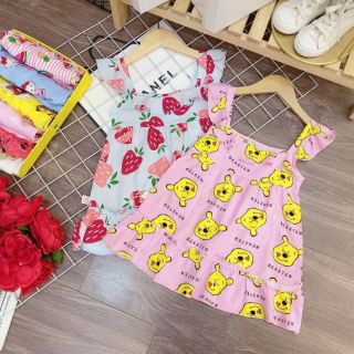 Váy Cánh Tiên xoè đuôi cá lanh lụa cho bé gái