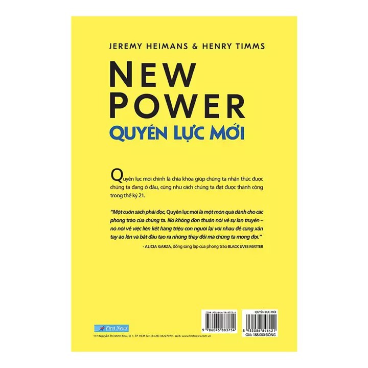 Sách - Quyền lực mới - Tương lai sẽ được định hình như thế [First News]