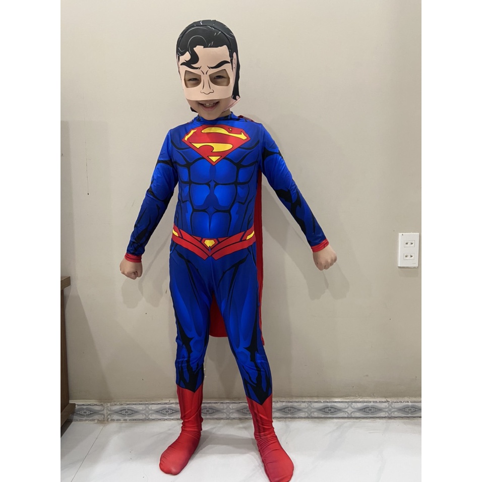 Bộ quần áo hóa trang siêu nhân trẻ em - Bộ COSPLAY Siêu nhân liền thân