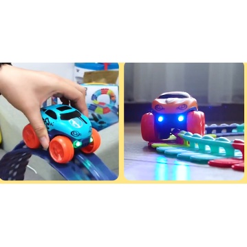 Đồ chơi lắp ráp đường ray đua ô tô Changeable track vượt địa hình cho bé
