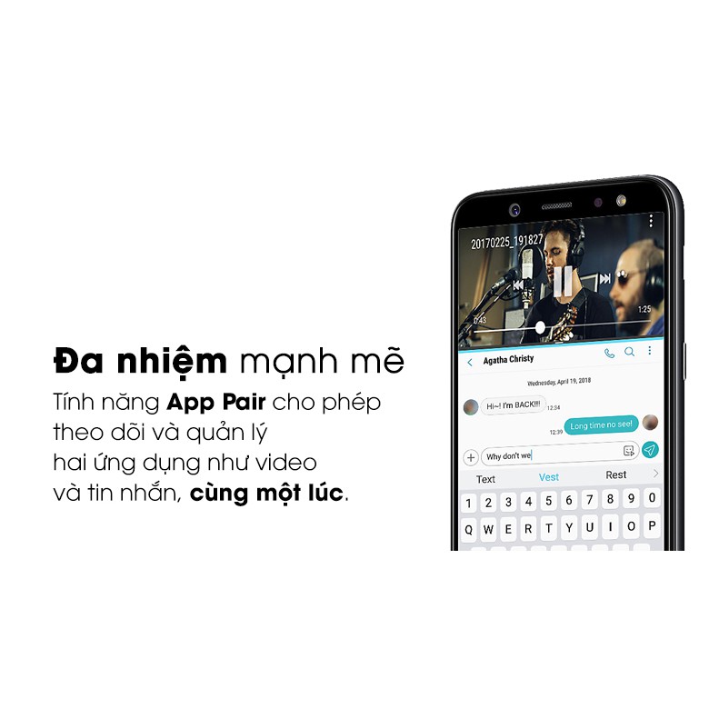 Điện thoại Samsung Galaxy A6 2018 Ram 3GB/32GB Nguyên Zin bản Hàn chơi game liên quân freefire mượt - 2 sim Tiếng Việt