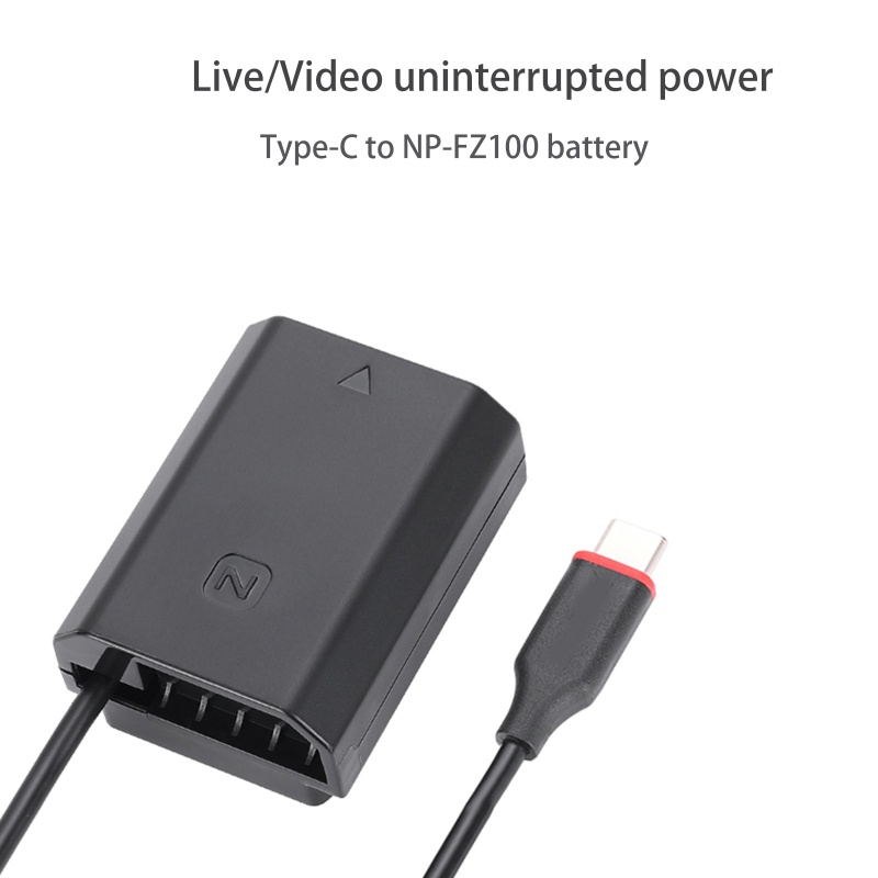 Dây Cáp Nguồn Loại C Sang NP FZ100 Dành Cho Pin Máy Ảnh A1 A7C A7