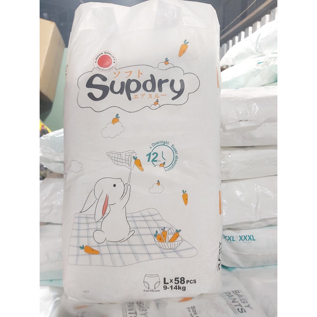 Tã/Bỉm Quần SUPDRY Nội địa Trung size M64/L58/XL52/XXL50