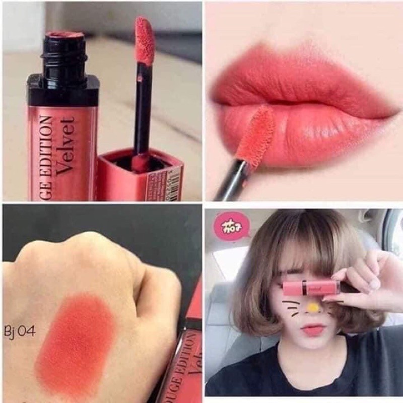 son kem BJ 04 Bourjois Velvet 04 cam hồng đào