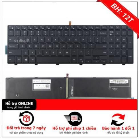 Bàn phím laptop Dell Inspiron 7557 7559 7566 7567 15-7000 zin