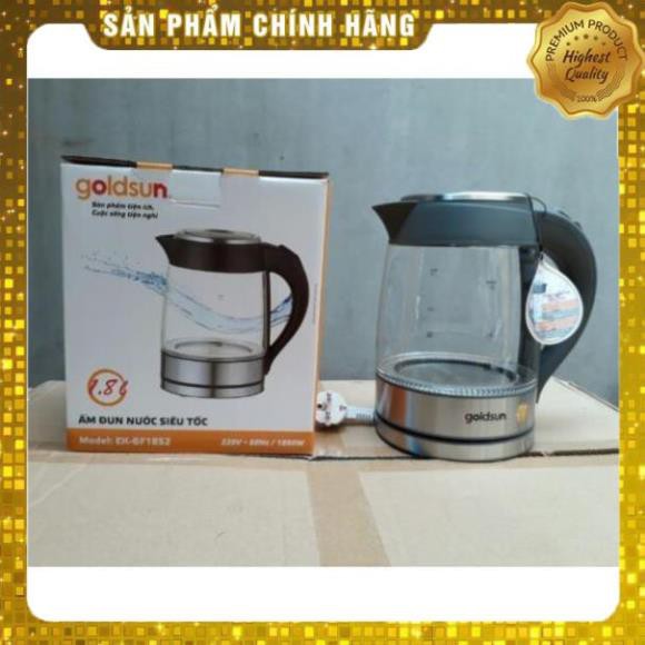 [Hàng Loại 1] Ấm siêu tốc thủy tinh Goldsun 1.8 lít EK-GF1852.