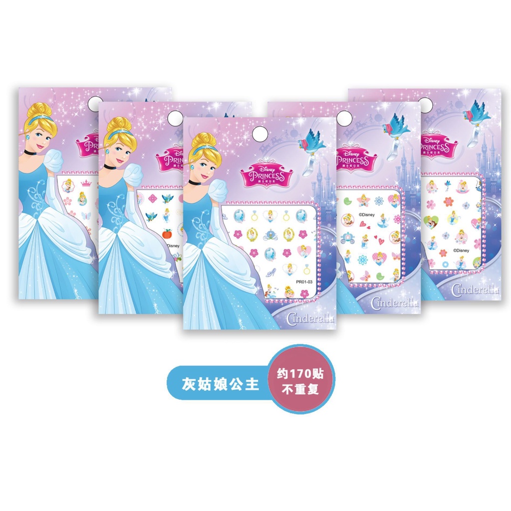 Sticker dán móng tay 3D hoạ tiết hoạt hình đáng yêu cho bé gái