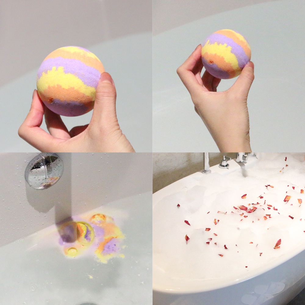 Bom tắm Tạo Bọt - Super Bubble Bath Bomb- Romantic Bath Bomb|- 100g