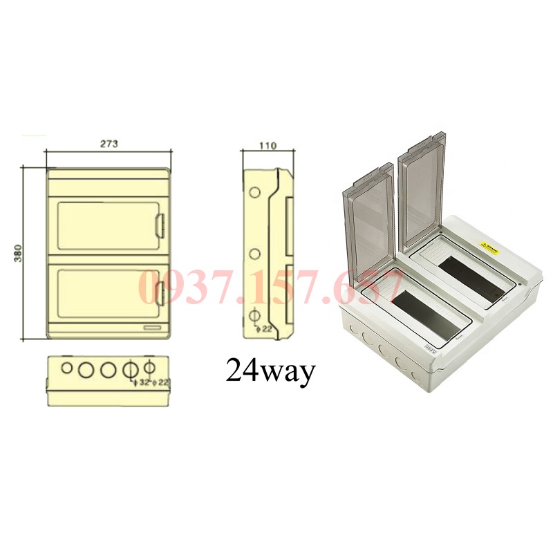 Tủ điện Suntree 24 đường IP65 chống nước