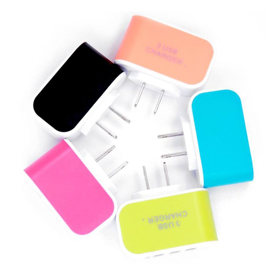 (orb) Củ Sạc Du Lịch 3 Cổng Usb