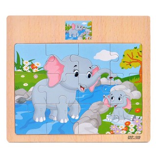 10 TRANH GHÉP HÌNH GỖ 12 MIẾNG GHÉP