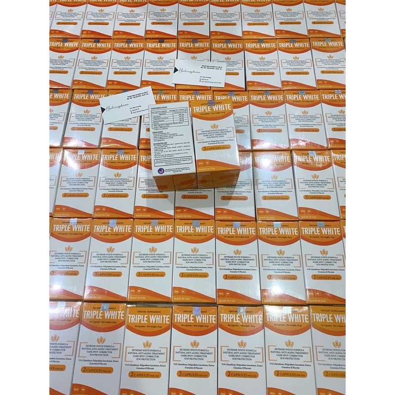 Viên uống trắng da Triple White | Thế Giới Skin Care