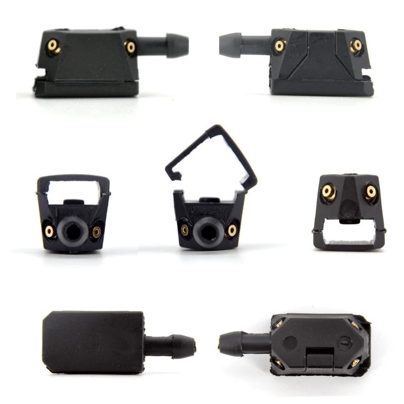 1 Cặp Vòi Xịt Nước Rửa Kính Chắn Gió Phía Trước Xe Hơi Thông Dụng