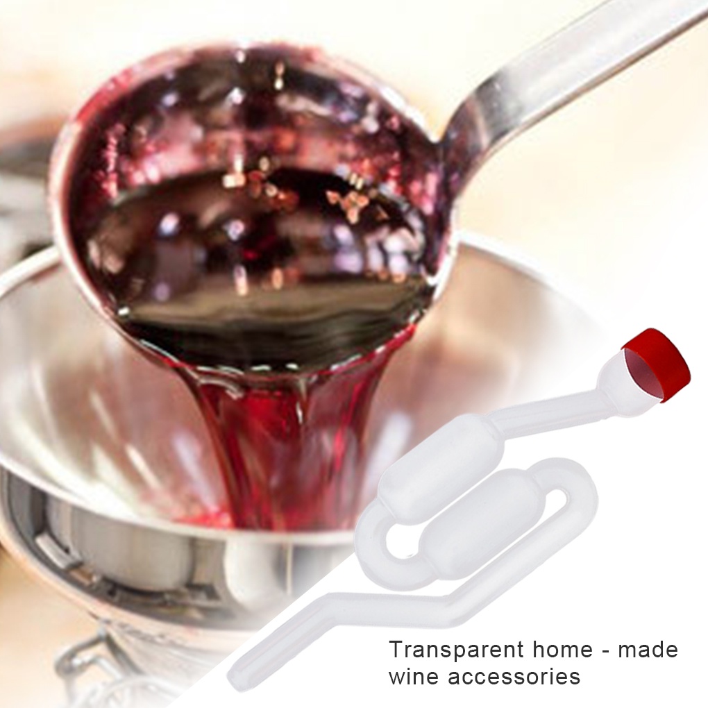 [CHOO] Homebrew Wine Fermentation Airlock Valve Plastic One-Way Exhaust Water Seal Bubble Grommet Beer Brewing Tool