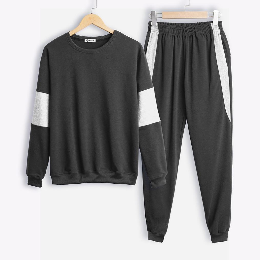 Bộ Thể Thao Nam ROUGH Pima Cotton Spandex, Pha Tay Khác Màu Trẻ Trung !