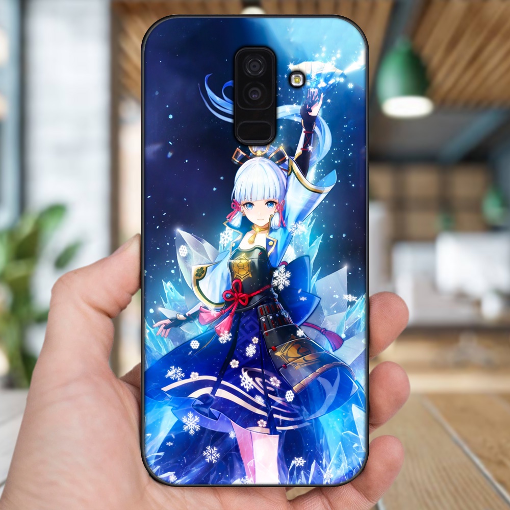 Ốp lưng Samsung A6 Plus viền đen in hình Ayaka Genshin Impact