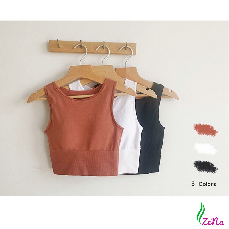 Áo thun ba lỗ croptop, áo tập gym tập yoga aerobic siêu hot ZENA 046 | BigBuy360 - bigbuy360.vn