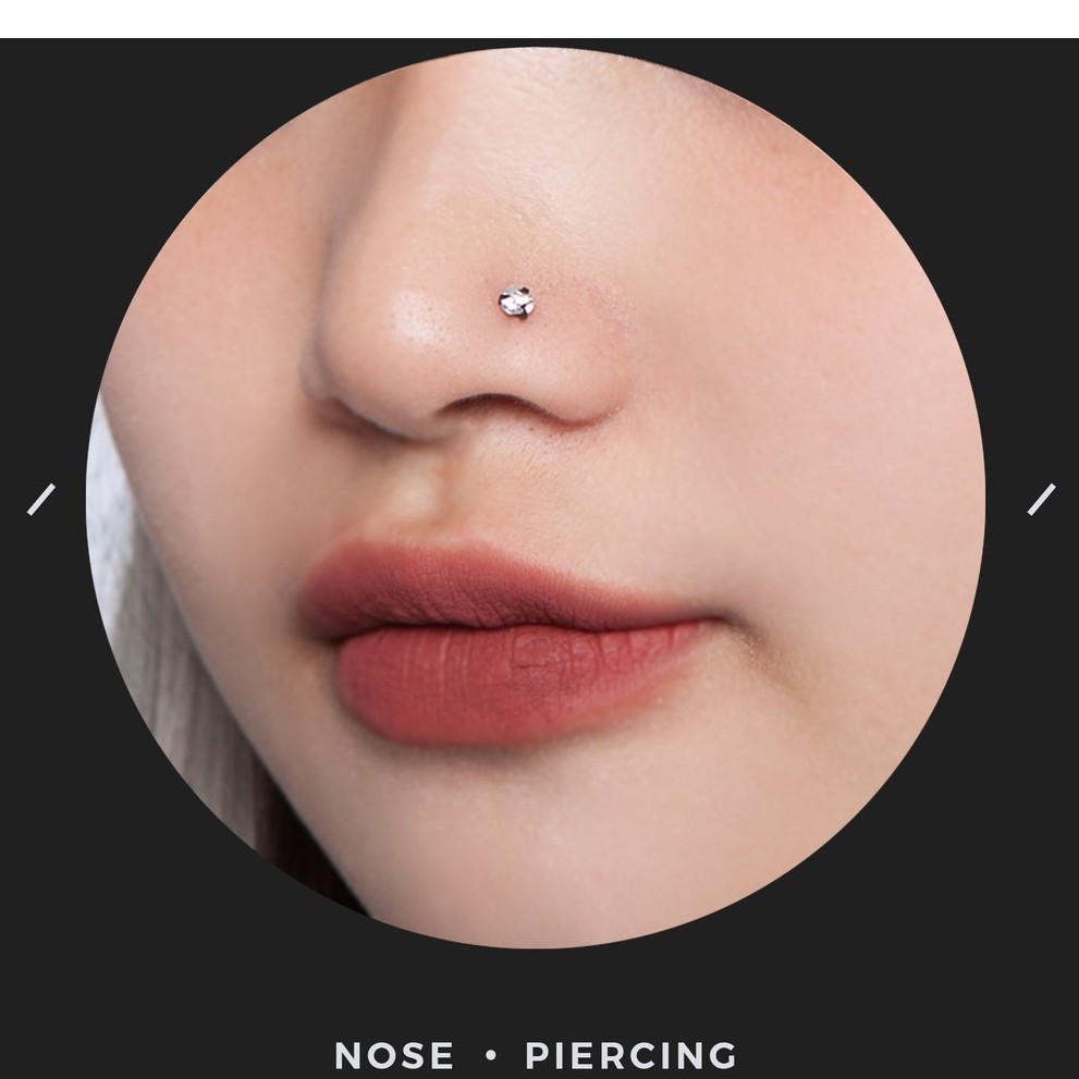Khuyên titan xỏ mũi cá tính thép y tế an toàn không dị ứng không gỉ - Unisex