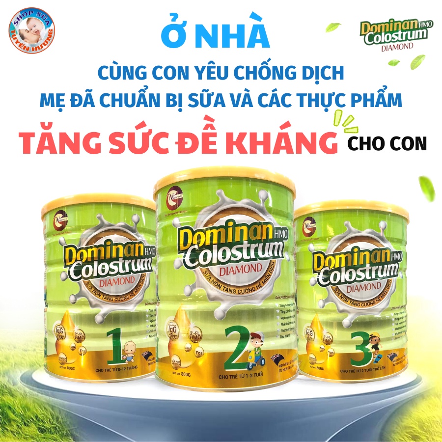 Sữa Dominan Colostrum HMO số 1,2,3 Hộp 800g & 400g Chính Hãng