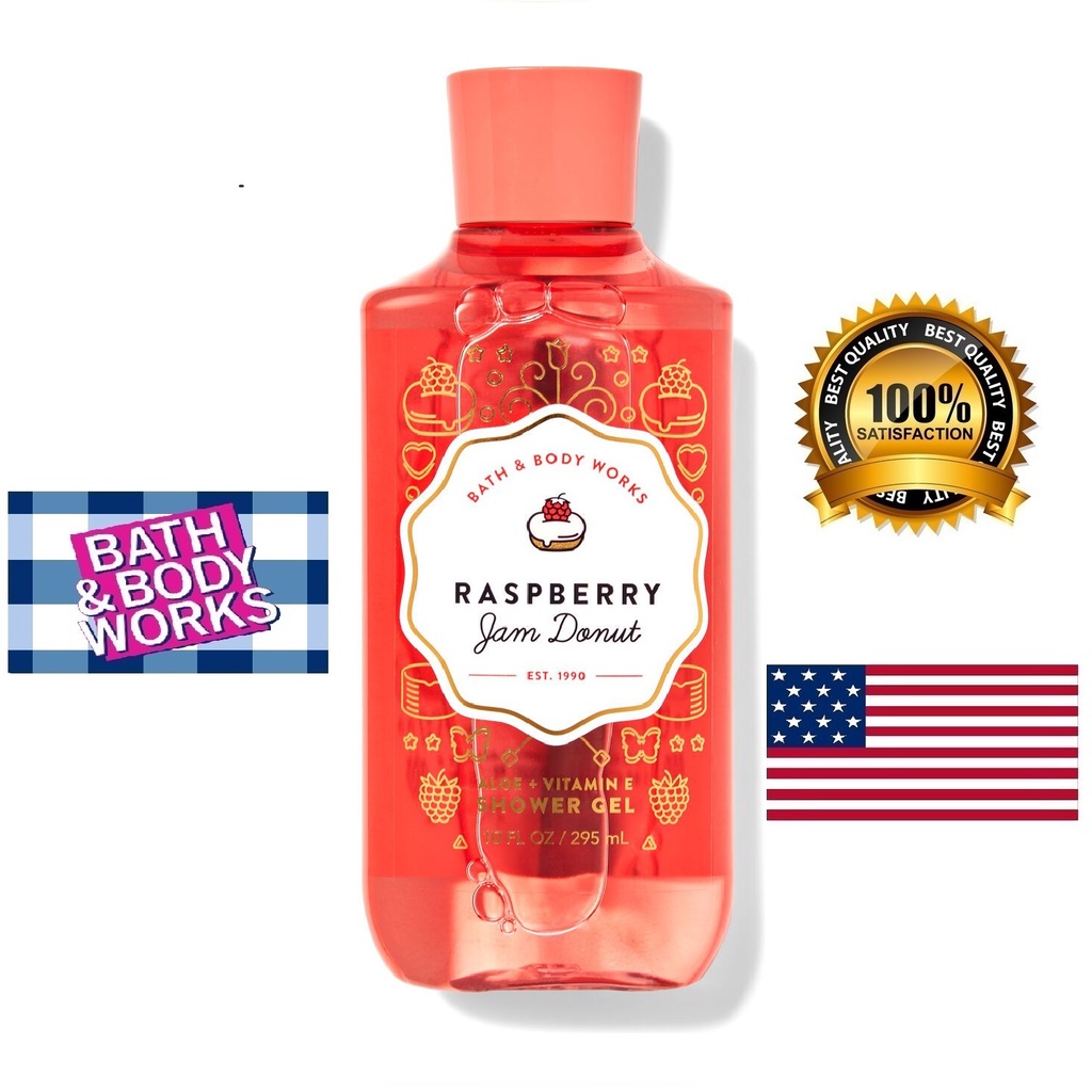 Sữa tắm Bath & Body Works Raspberry Jam Donut Shower gel 295ml 10 fl