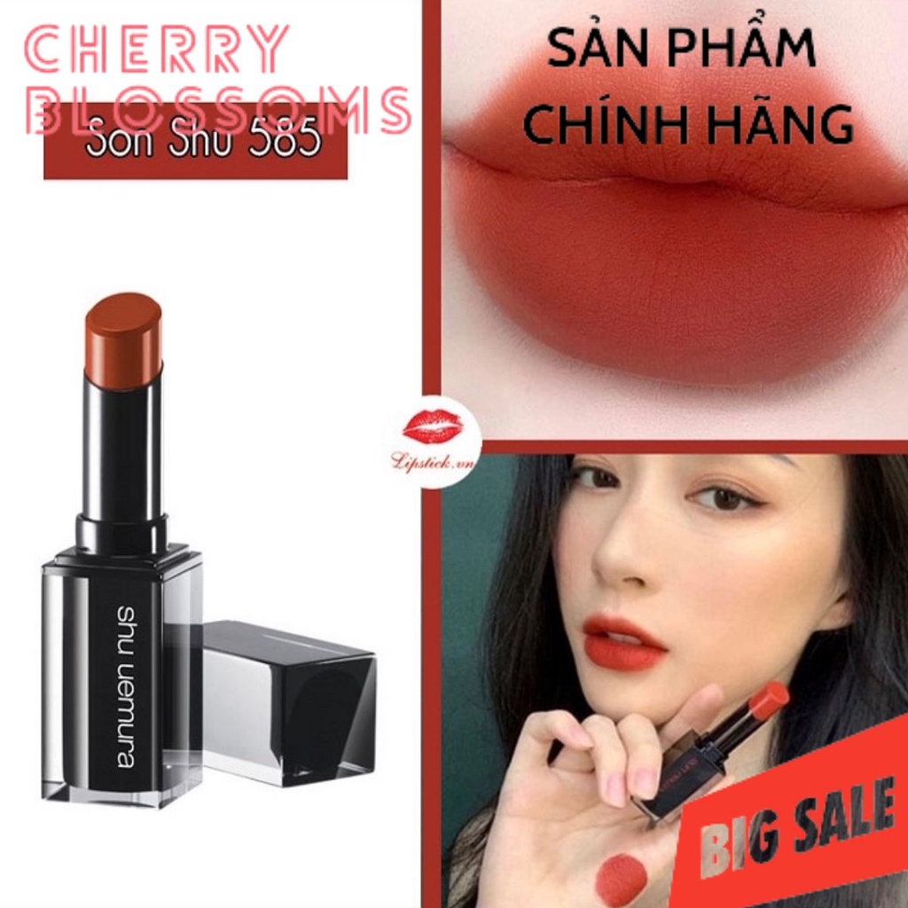 Son SHU UEMURA 585 vỏ đen 2019 (chuẩu auth đủ bill) #𝓜𝓸𝓶𝓸𝓷369 #CHERRY