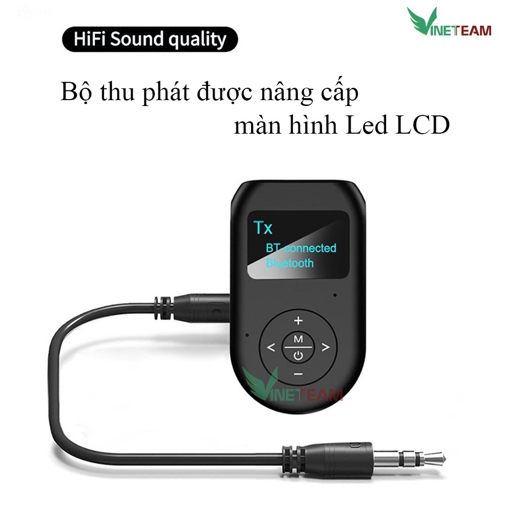 Thiết Bị Thu Phát Âm Thanh Bluetooth Chuyên Nghiệp Bt11 màn hình LCD -dc4355