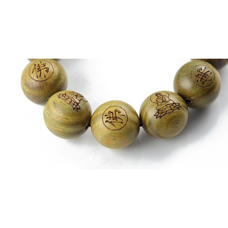 Chuỗi Hạt Gỗ Đàn Hương 10-20mm Đeo Tay Phong Cách Phật Giáo