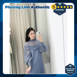 Váy len suông phối voan Zara Auth new tag có sẵn 2488/110 2488110