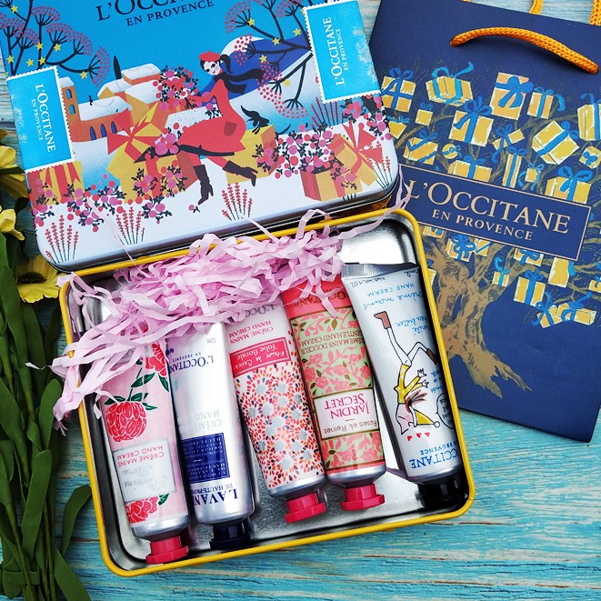 Set 5 tuýp kem dưỡng da tay L'occitane 30ml phiên bản giáng sinh giới hạn | BigBuy360 - bigbuy360.vn
