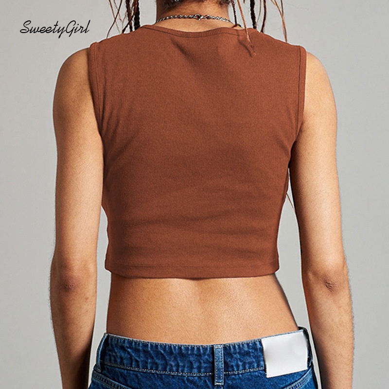 Áo Không Tay Cổ Chữ V Cài Khóa Kim Loại Thời Trang Dành Cho Nữ 2022