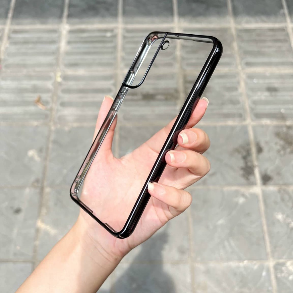 Ốp Lưng Trong Viền Màu Không Ố Vàng Sam Sung Galaxy S22 Plus, S22 Ultr, S21 Ultra, Note 20 Ultra Hãng X-LEVEL