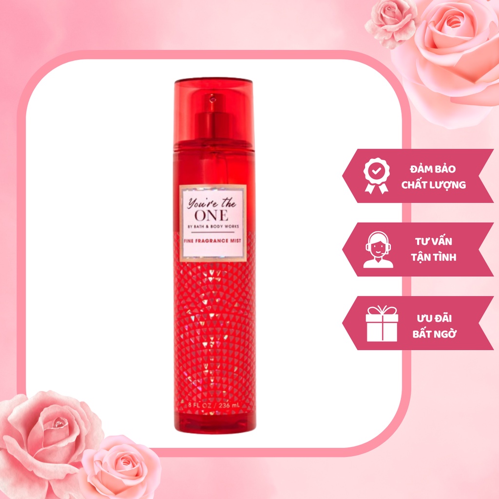 Xịt Thơm Toàn Thân Bath & Body Works You're The One Hương Thơm Quyến Rũ Thanh Lịch Cấp Ẩm Cho Da 236ml