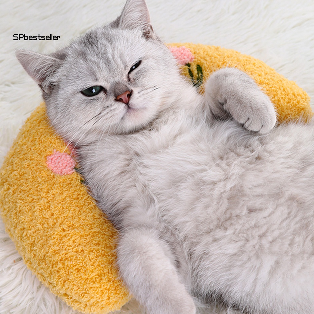 Gối Ngủ Chữ U Bảo Vệ Cột Sống Cho Thú Cưng Bằng Cotton PP