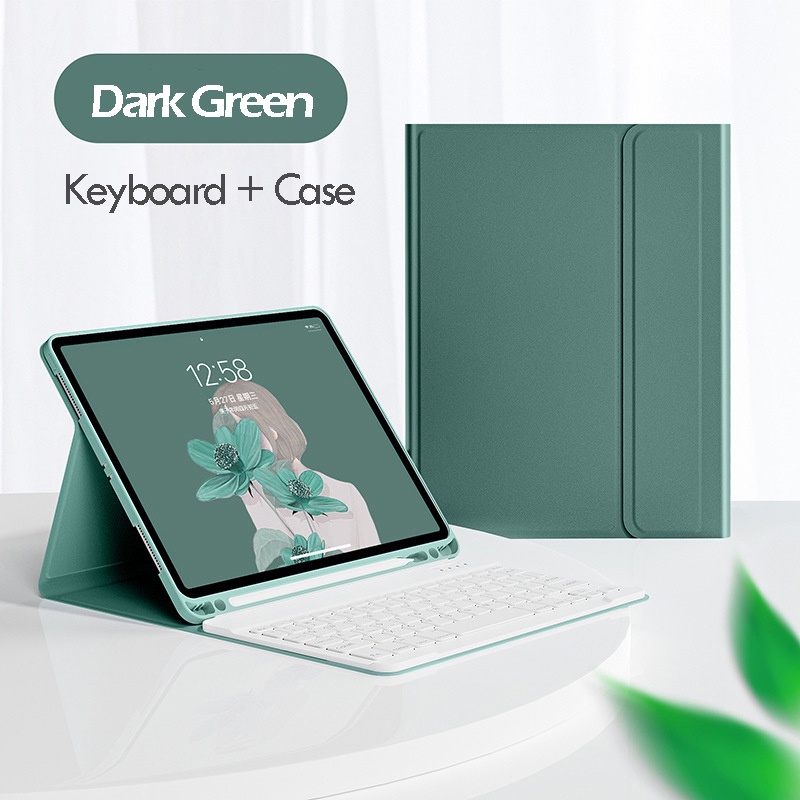 Ốp Máy Tính Bảng Nam Châm Kèm Bàn Phím Không Dây 2022 Cho iPad Air 4 3 2 1 Case 10.2 7th 8th iPad Pro 11 10.5 Air 3 2017