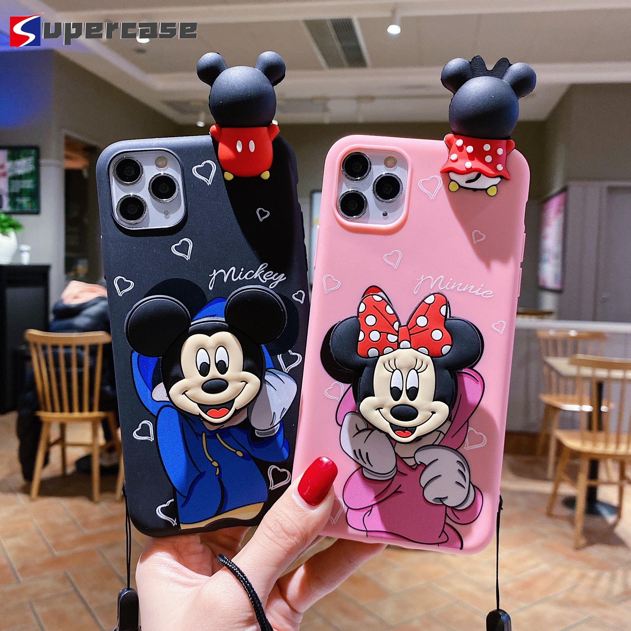 DISNEY Ốp Lưng Mềm In Hình Chuột Mickey / Minnie 3d Dễ Thương Cho Samsung Galaxy J7 J6 J5 J4 J3 J2 J1 Prime Plus Pro 2018 2017 2016 2015 A50 A30S A50S