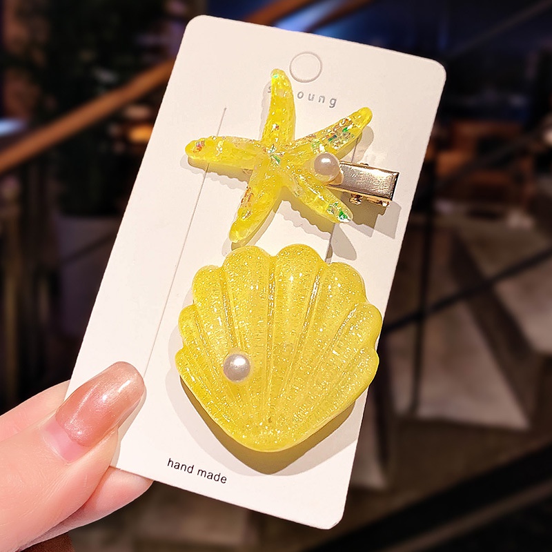 Kẹp Tóc Mỏ Vịt Hình Vỏ Sò / Sao Biển Thời Trang 2022