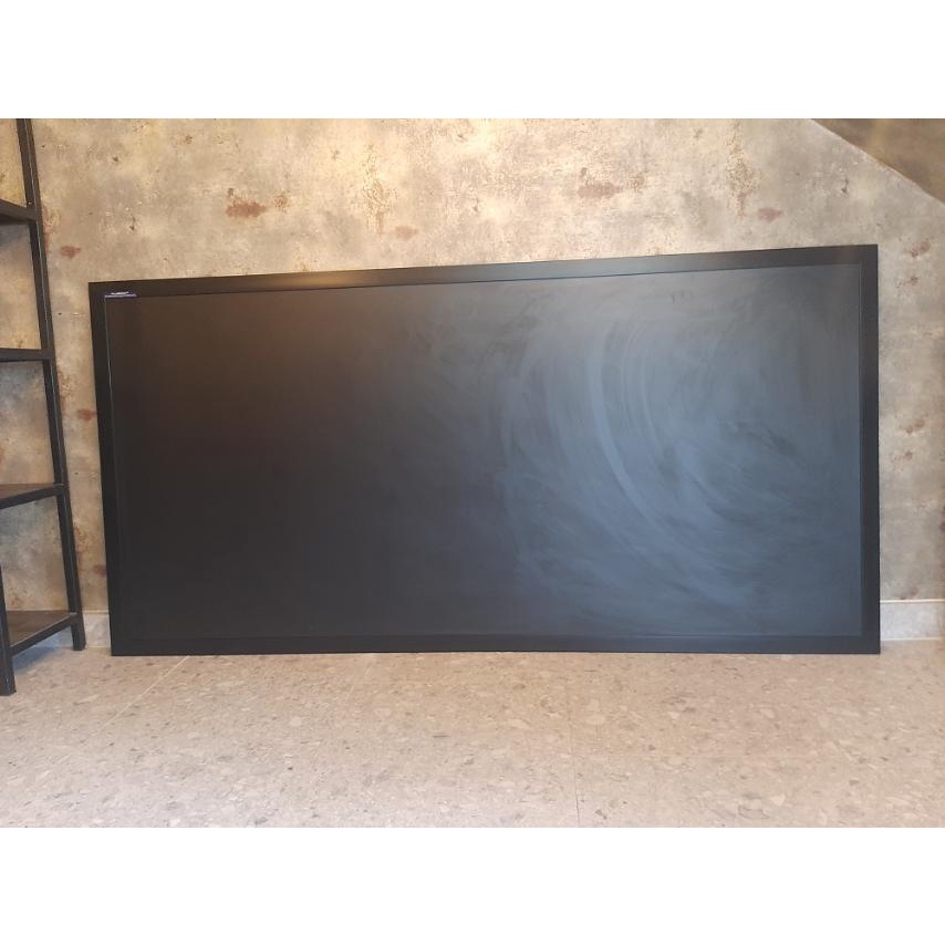 Bảng đen menu khung màu gỗ kt 80x120