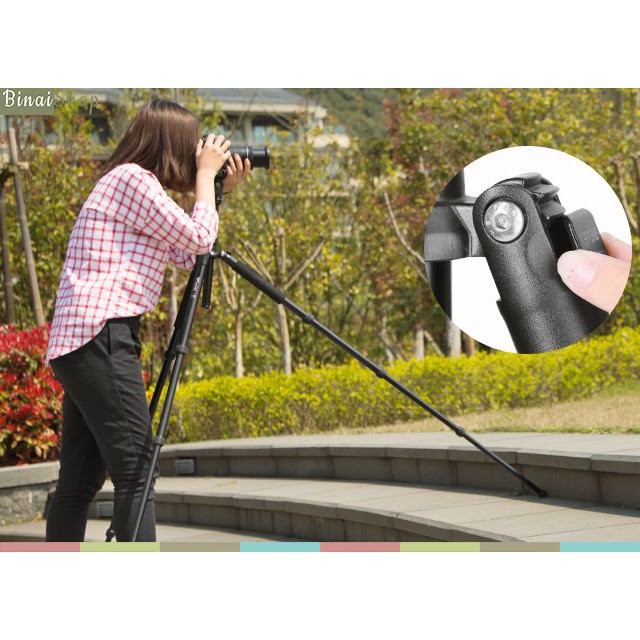 Chân đế tripod máy ảnh Weifeng WF-6620A (1.6m)