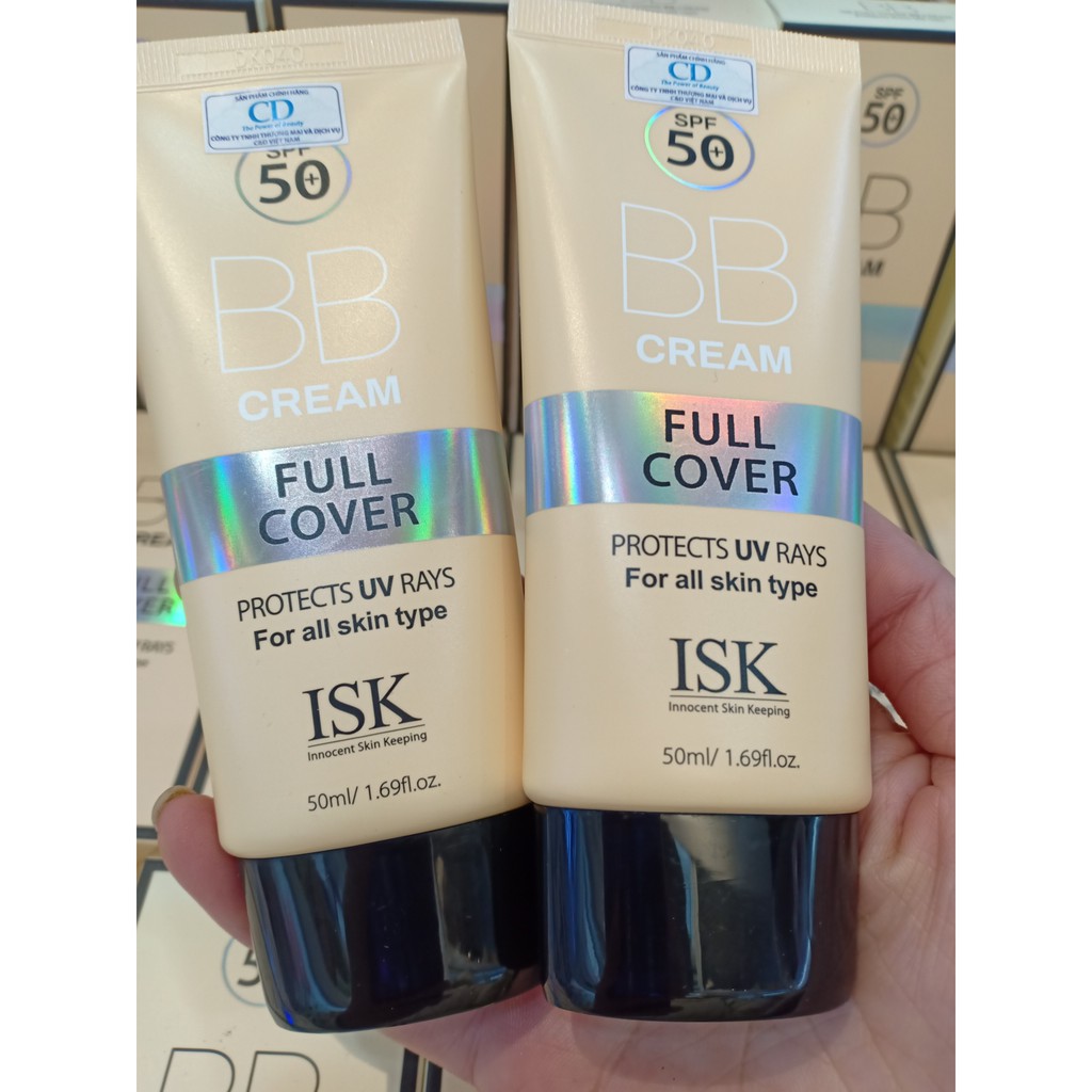 Kem nền trang điểm ISK Full Cover BB mềm mịn Hàn Quốc 45ml | BigBuy360 - bigbuy360.vn