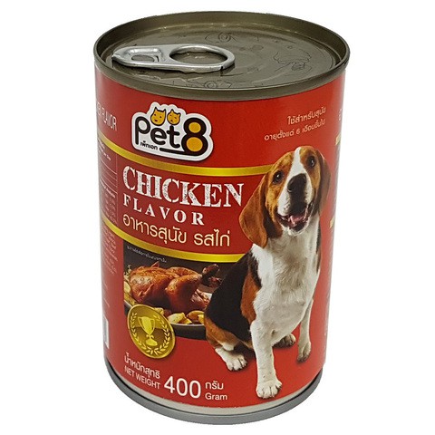 Pate chó Pet 8 lon 400g