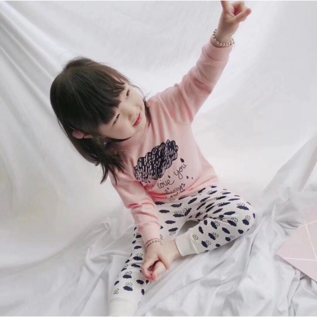 Bộ cotton mặc nhà cho bé