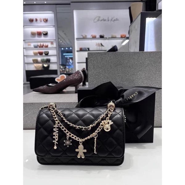 Túi CNK kèm charm happy fullbox nơ xịn